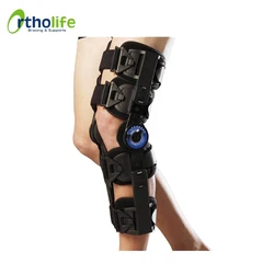 OL-KN096 Orthopedic Adjustable Leg Support Post-OP Hinged ROM Knee Brace