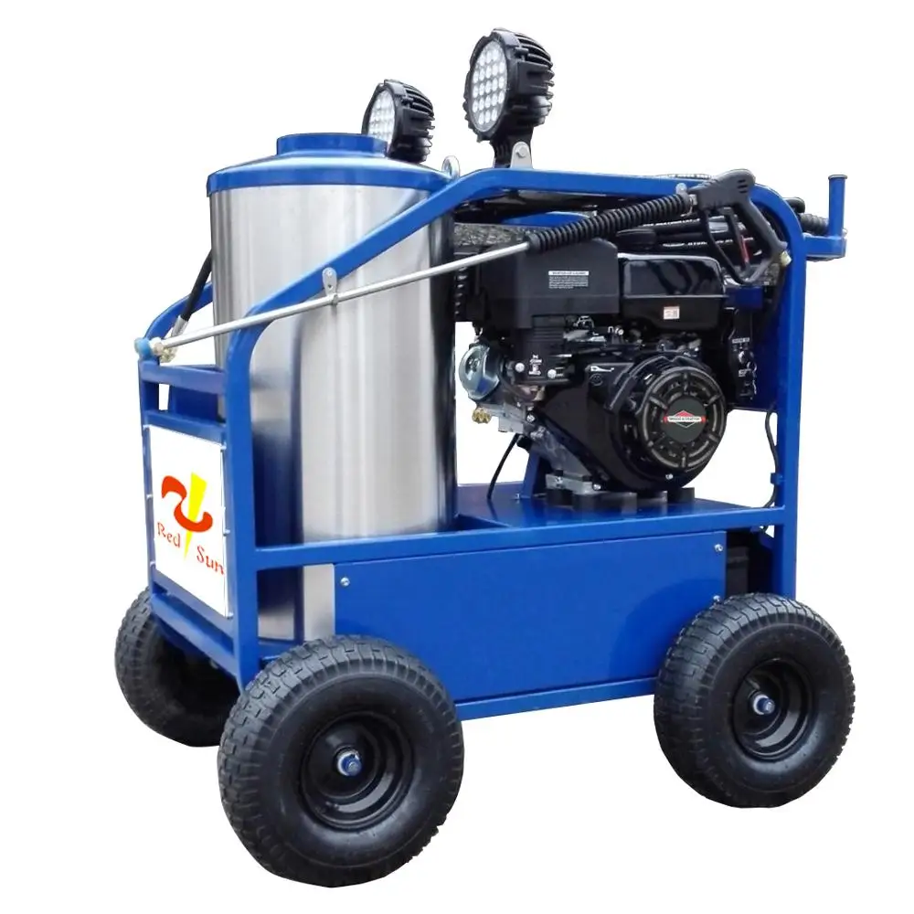 New Product Hot Sale 4000PSI Gasoline Hot Water Pressure Washers Automatic Car Wash Machine With Light