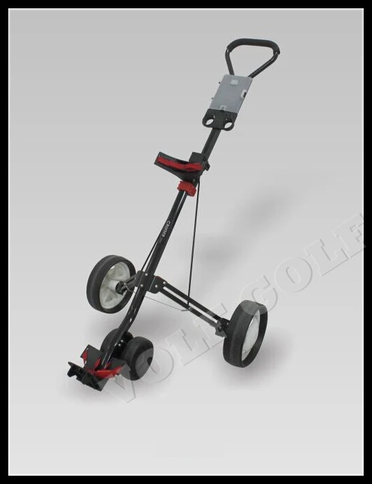 
VolfGolf Foldable 3 Wheel Push Pull Golf Cart / Beverage Holder Trolley Light 