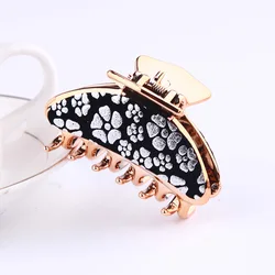 Women Plastic Spotted Animal Print Hair Clip  Hair Claws