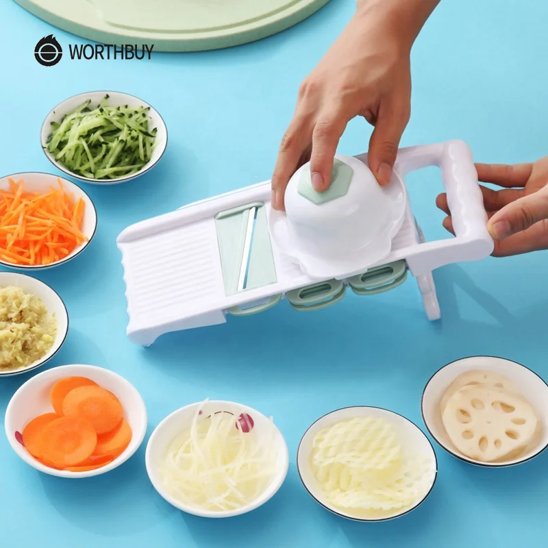 WORTHBUY кухонные аксессуары, картофелечистка, резак, пластиковая овощерезка, терка для овощей с лопастями