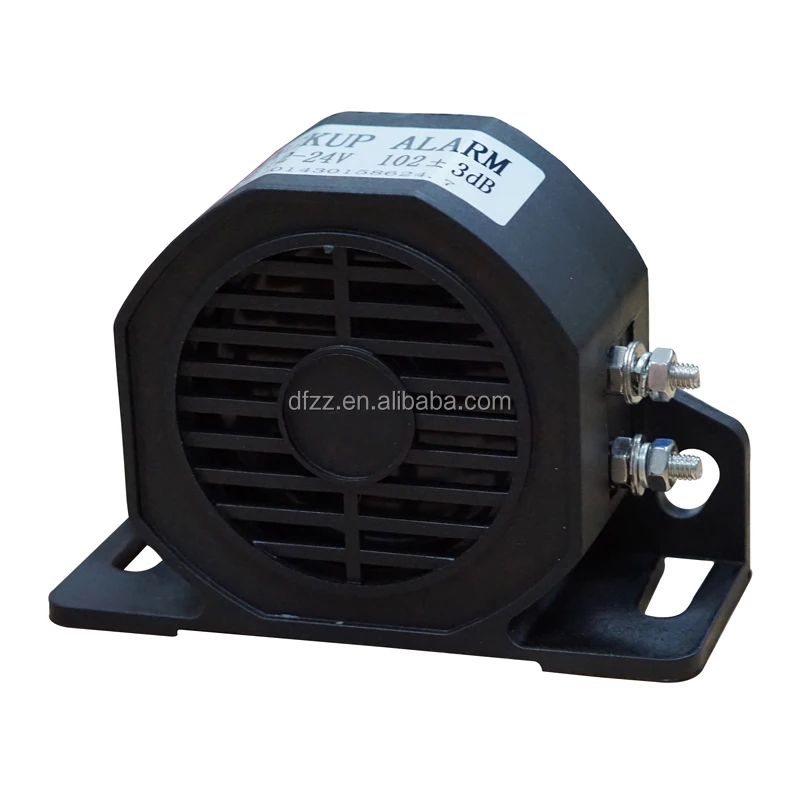 Duralast Back Up Alarm BiBi 102dB Black Truck Safety Factory directly sales DC 12-24V Back Alarm