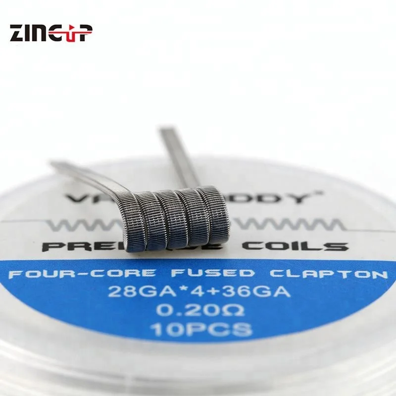 
High Quality Nichrome Heating Wire Four Core Fused Clapton Premade Coils 