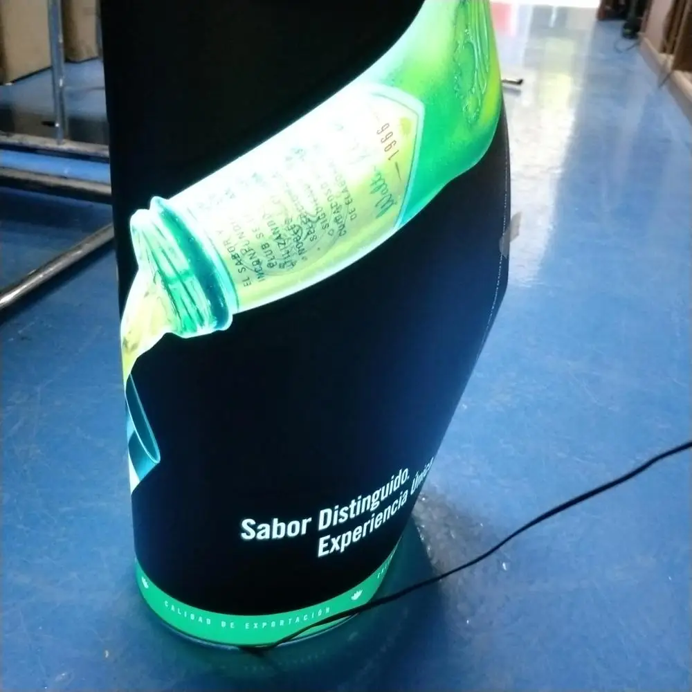 lighted el circular advertising poster