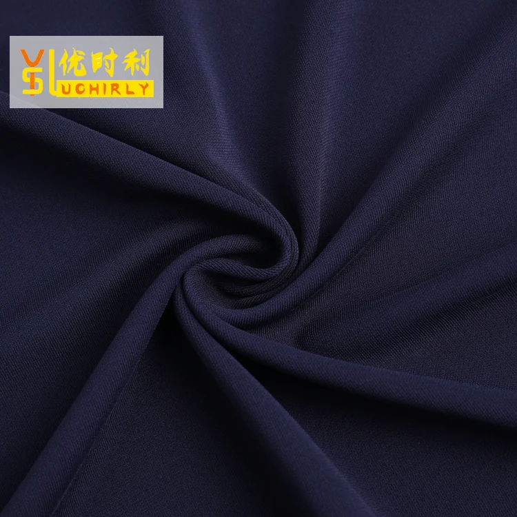 95% polyester 5% spandex twist polyester interlock fabric