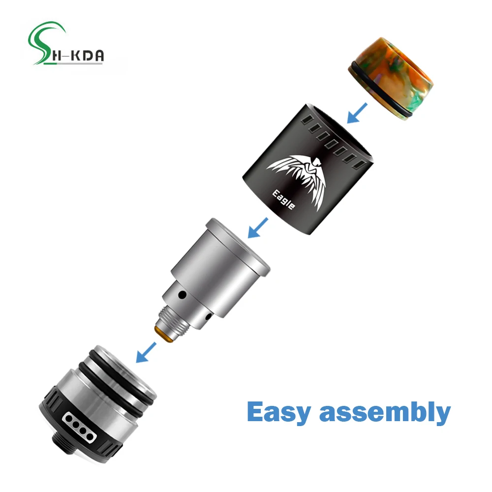 Оптовая продажа, атомайзер для воска eagle с температурным контролем и керамической катушкой из нержавеющей стали, 510 резьба, 9 в одной катушке, вапорайзер для воска dab