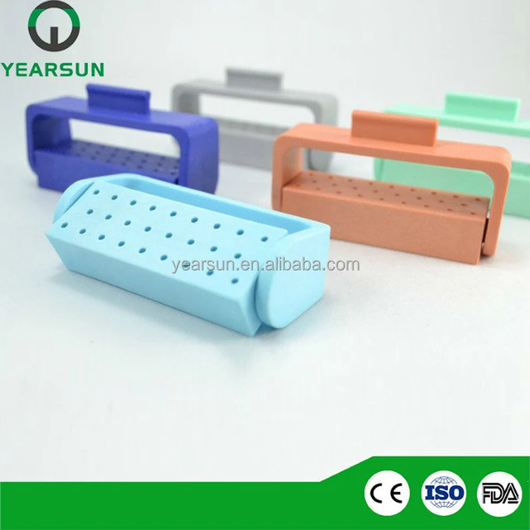 Plastic dental bur holder/stand/block available to 135 degree disinfection