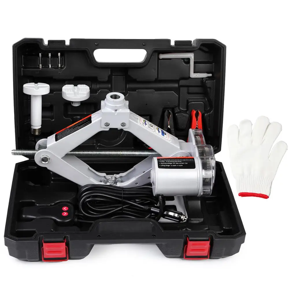 High Quality CE ISO OEM Professional Portable Screw Electric Scissor Car Jack 3T DC 12V Automatic Quick Replace Tire for SUV