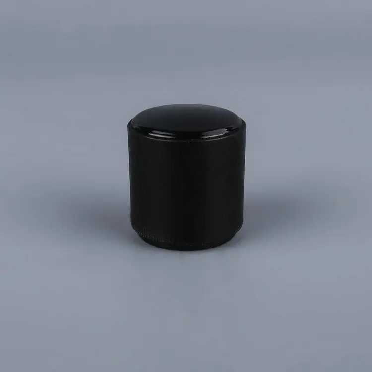 Classical black perfume zamac cap