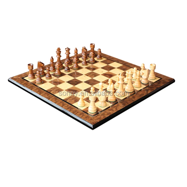 Custom Garden Wood Chess Board Game Set