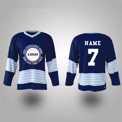 Best Quality China Manufacturer 2019 Cheap Practice Custom Ice Hockey Jersey