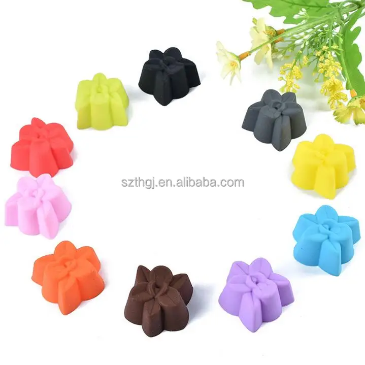 
DIY orchid shape silicone cupcake decoration mold 