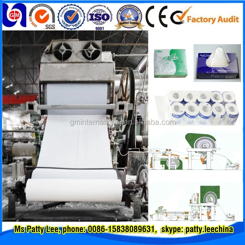 Новые технологии переработки отходов бумаги туалетной бумаги оборудование сделано в Китае