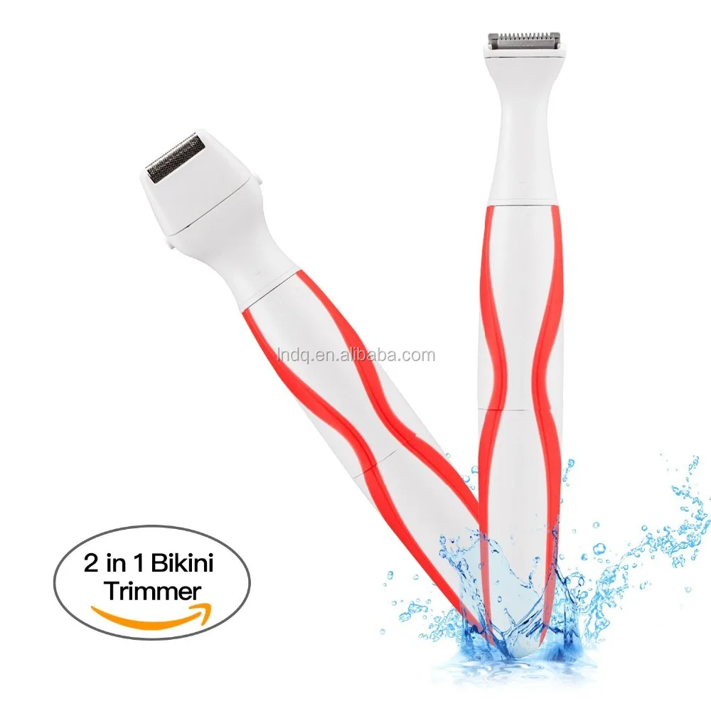 2 in 1 Women Shaver Waterproof Electric Razor Bikini Trimmer