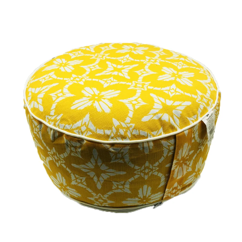 Inflatable Ottoman  Round Patio Foot Stools and Ottomans  Portable Travel Footstool