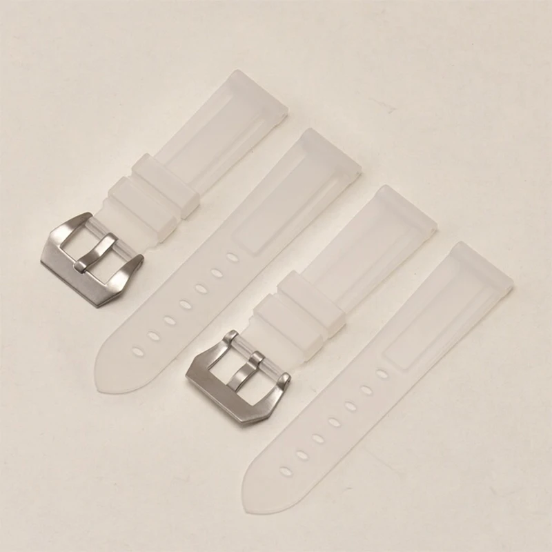 
Custom Waterproof Rubber Watch Band Strap for PAM 22mm 24mm 26mm 