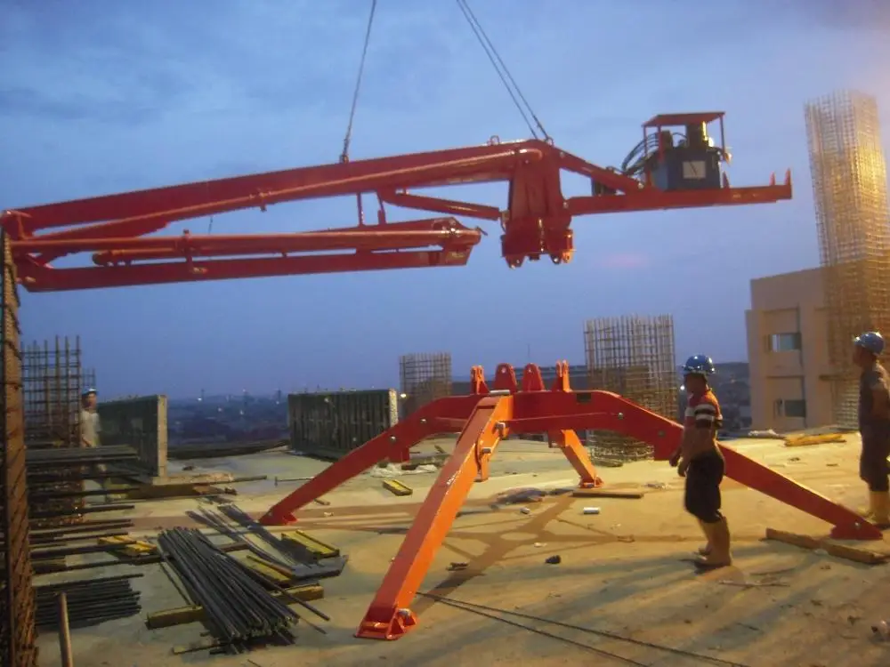
17m Spider wheel concrete placing boom 