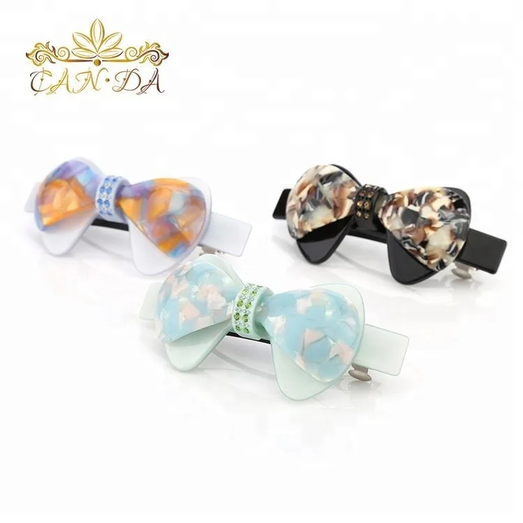 Высококачественные аксессуары для волос в форме цветка для девочек, красочная заколка для волос