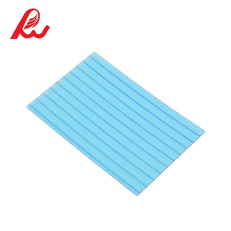 Clear and colored polycarbonate stripe plastic roofing sheets for greenhouse