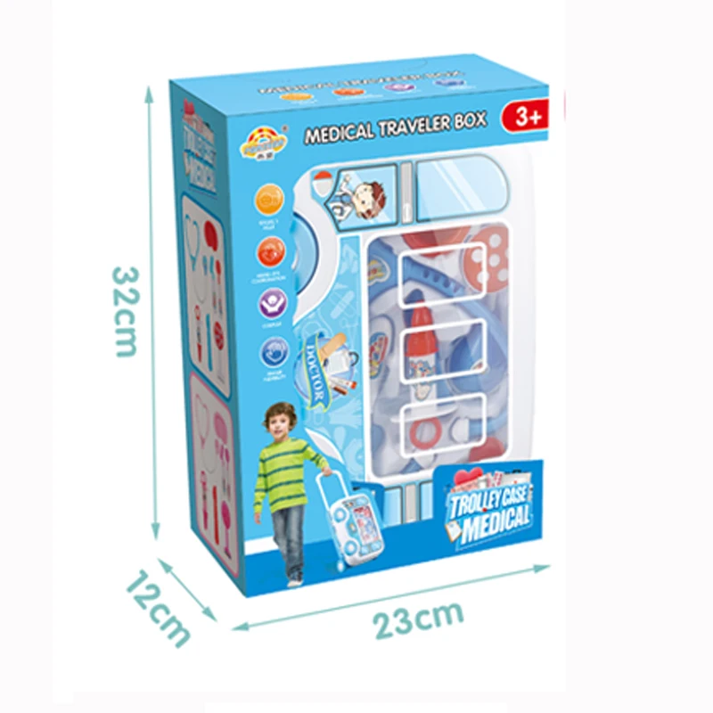 
Kids plastic educational medical hand pull box toy pretend play doctor toys 