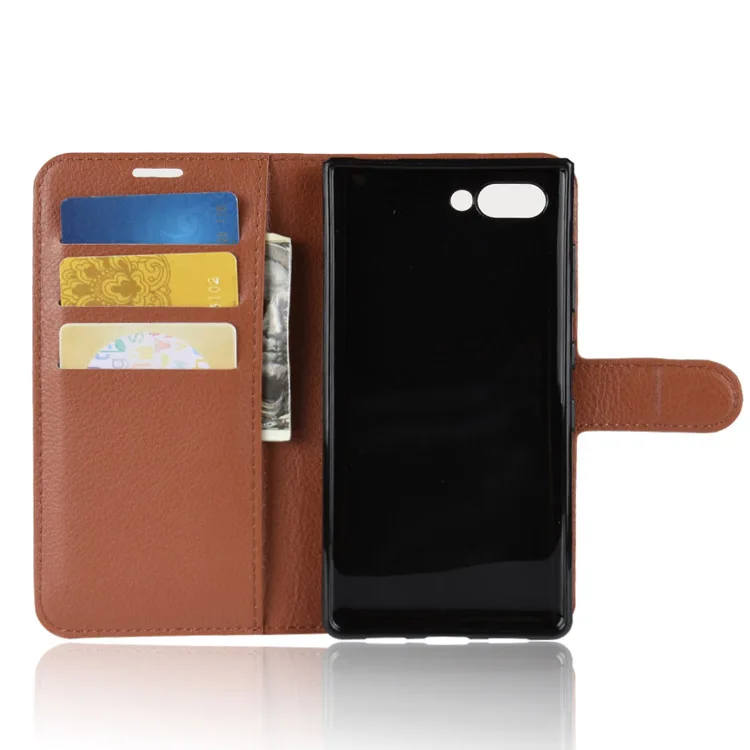 YEXIANG Leather With Credit Card Slot Mobile Phone Flip Cover Case For BlackBerry Key 2