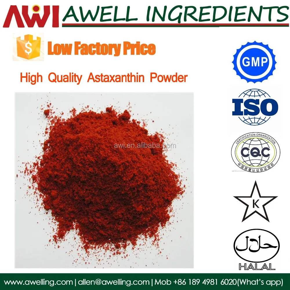 Pure Natural Astaxanthin Powder Natural Bulk Astaxanthin 3%