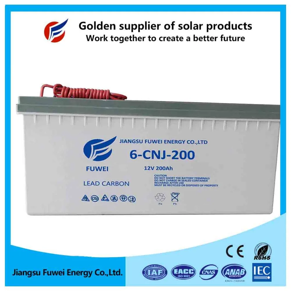 
12v 200ah deep cycle solar storage lead acid gel battery for solar system storage batteries 