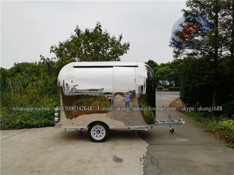 UKUNG new designed AST-210 stainless customized hot dog food cart