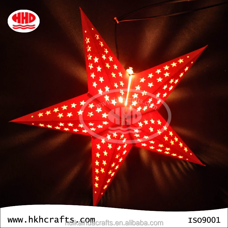 
2019 Christmas Light Decoration Origami Paper Star Lantern 