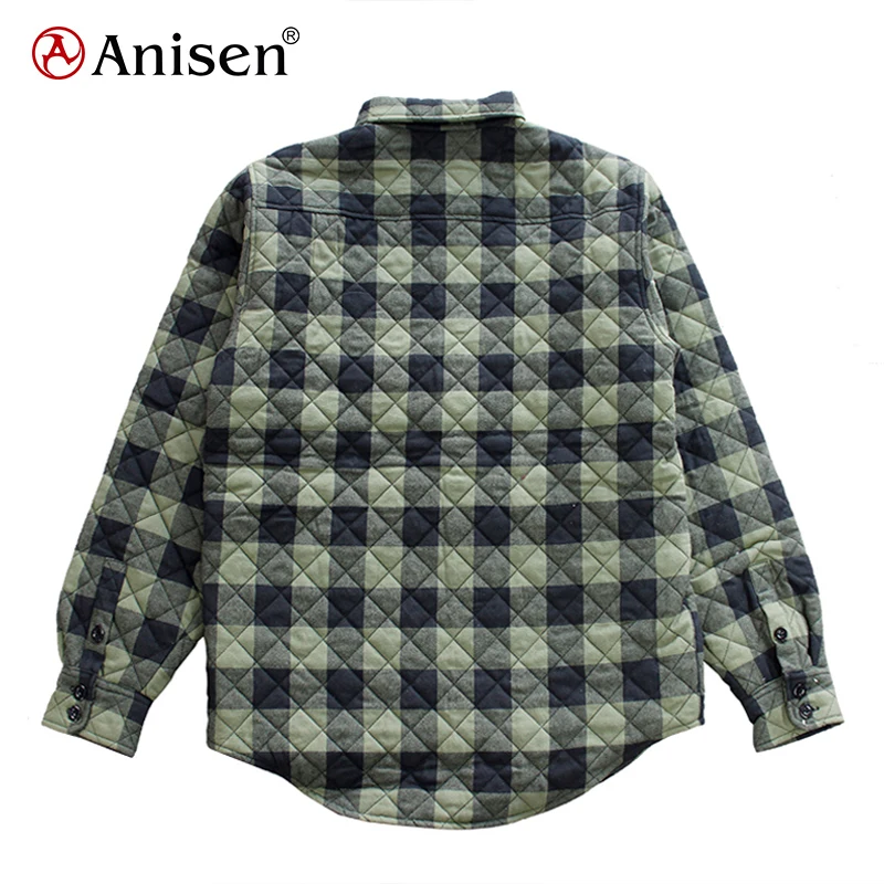 
100% Cotton Plaid Jacket Suitable Flannel Men Shirt 