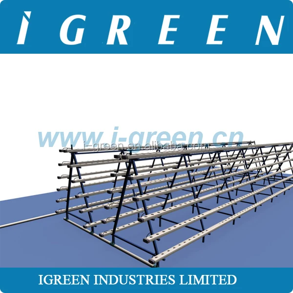 Commercial NFT hydroponics system