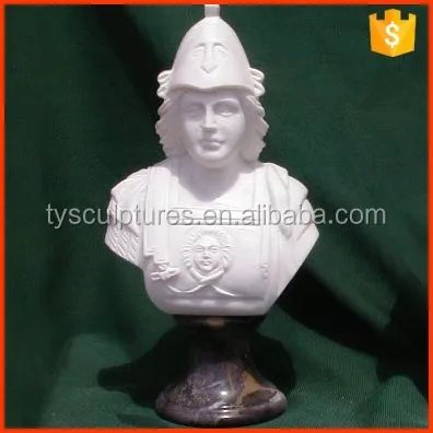 
China factory carved antique white marble female busts beautiful girl bust statue for sale 