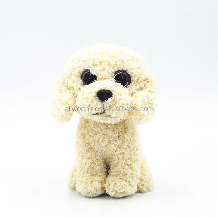 20cm cute with cheapest price plush white prosperous dog that looks real stuffed