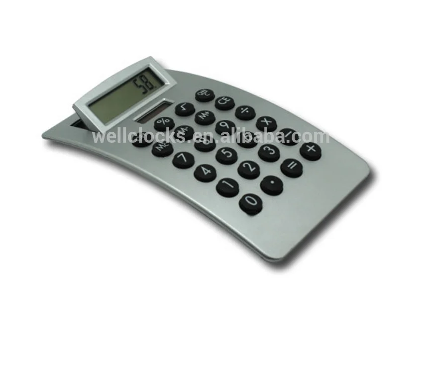 High Quality Big Size Desktop Solar Digital Calculator With Rubber Keys