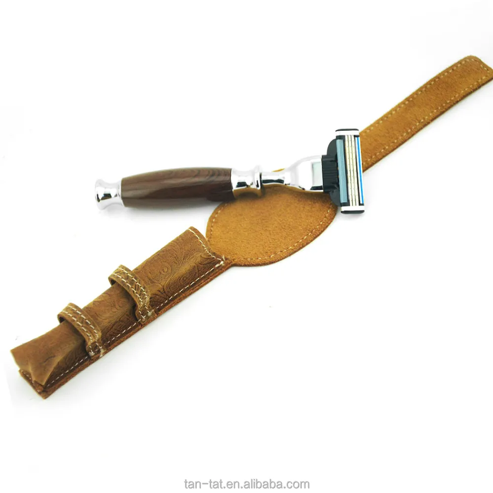 
Genuine Leather Tool Razer Blade Bag Cow Leather Razor Case 