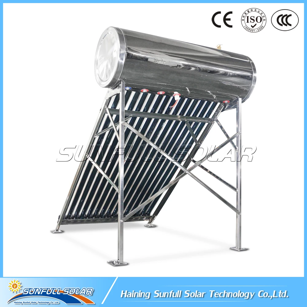 
New design compact pressurized stainls steel solar water heater 150L 