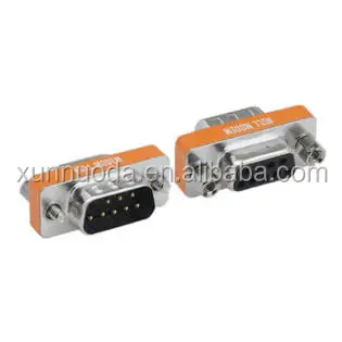 mini type rs232 db9 null modem adapter