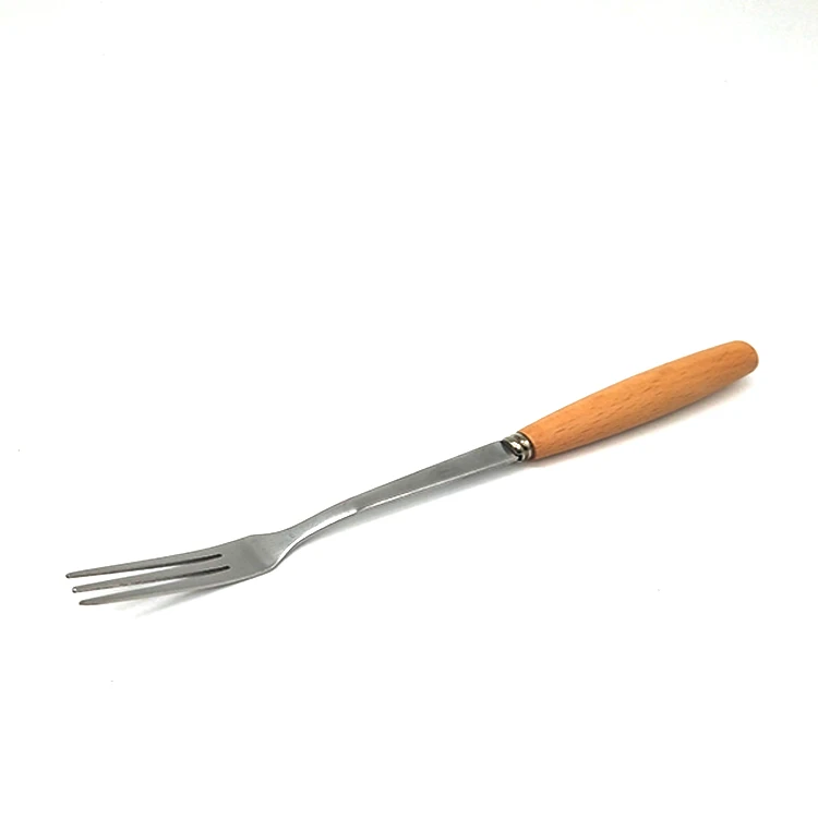 
Cocktail bar tools stainless steel tableware steak knife and fork spoon four-piece wooden handle 