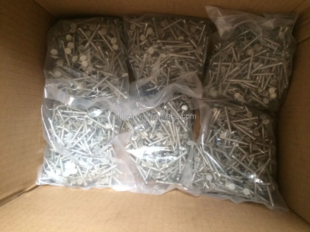 Roofing screw nails with washer