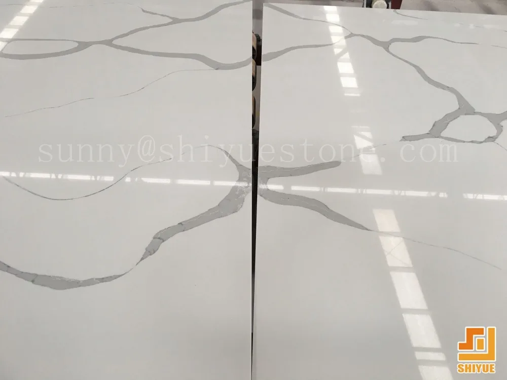 Polished Artificial Stone Calacatta Quartz Slab Price