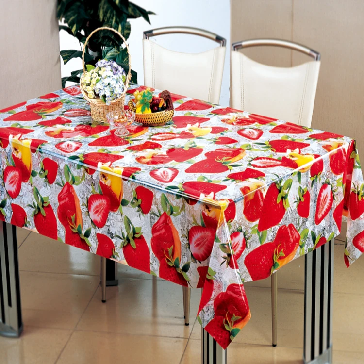 Popular designs PVC transparent coffee oilcloth/tablecloth