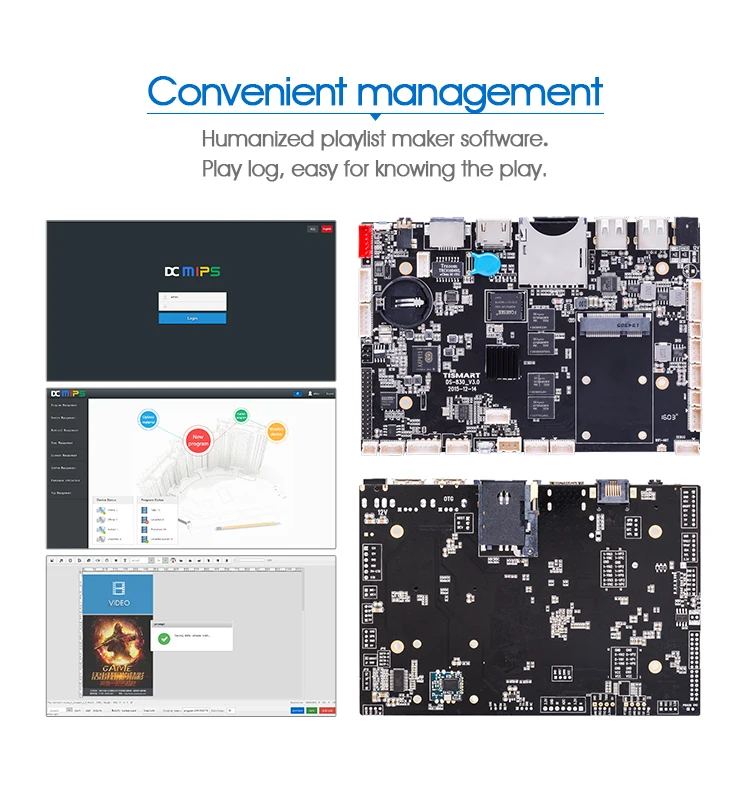 
Octa Core Arm Android Mini Pc Digital Signage Pcba Control Vga Development Boards 