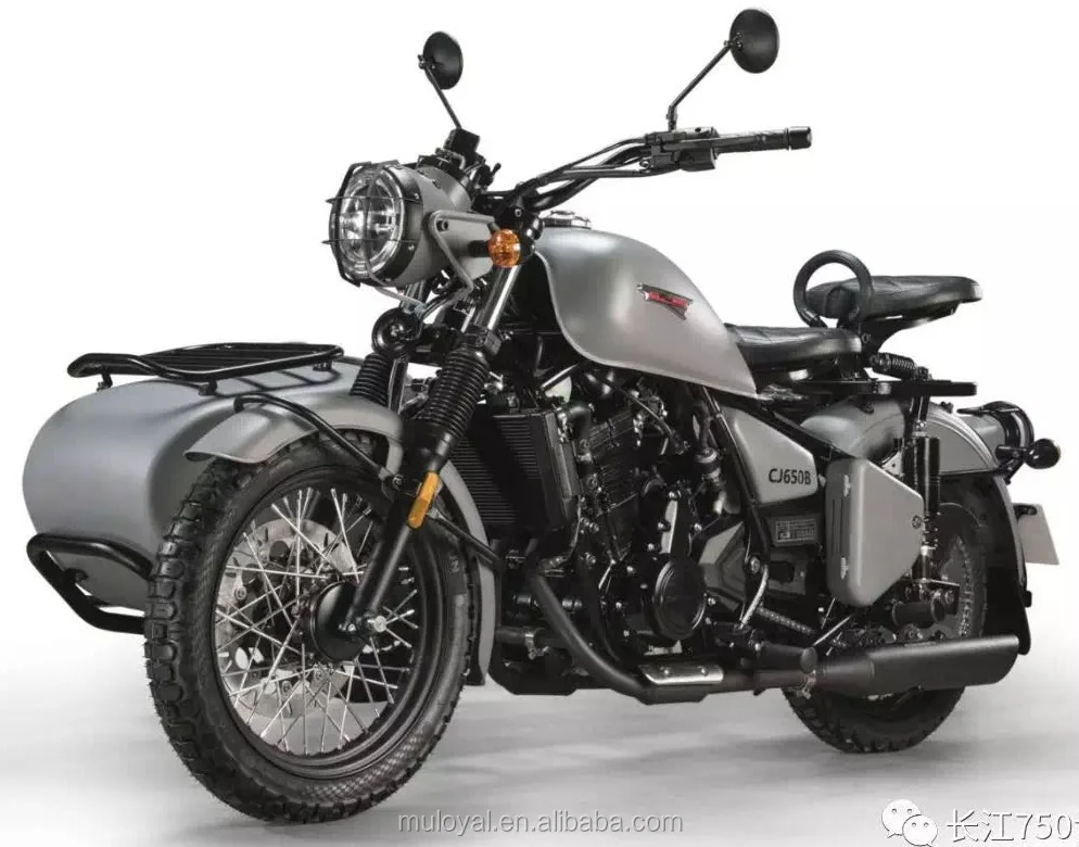 Cool men 3 seats side car motorized engine displacement 650cc for venture