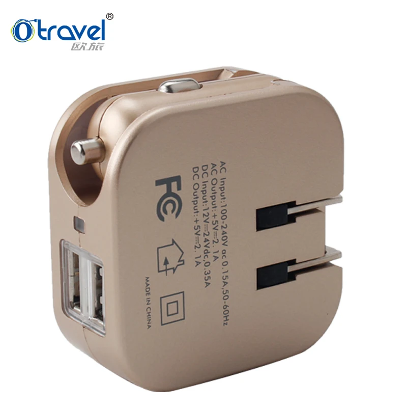 Hot seller universal world quick usb dual station travel kit mobile battery travel wall fast car charger 12v charger car