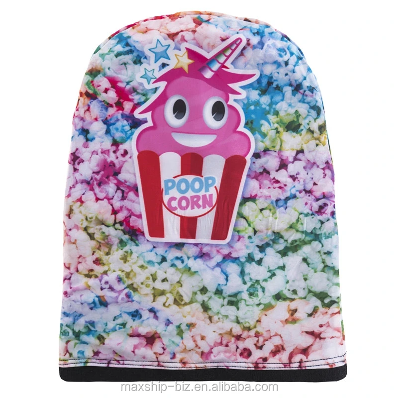 Colorful Poop Corn Printing Knitted Beanie