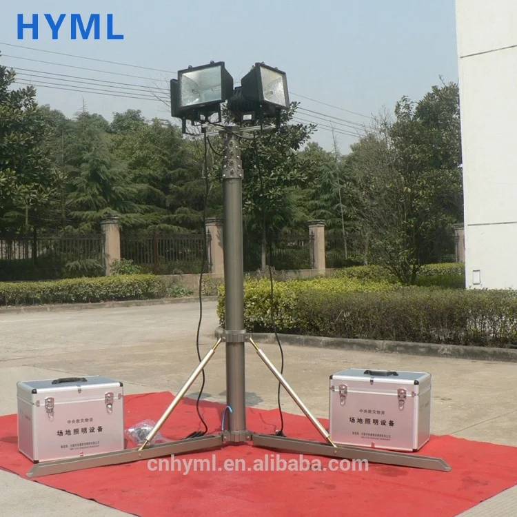 6m Portable tripod telescopic lighting mast