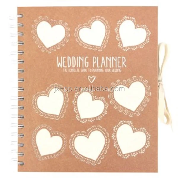 
Kraft heart wedding planner 