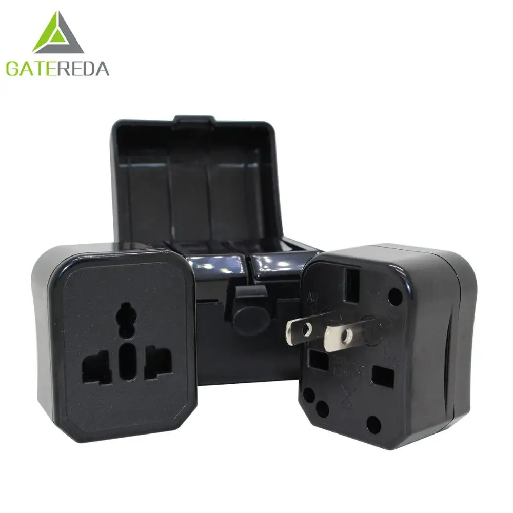 
ac universal power adaptor wall charger travel adapter eu aus uk us plug Universal Travel adapter with portable design with 4 plugs and worldwide socket&nbsp;