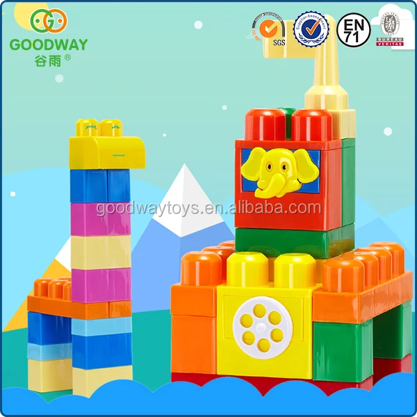 PP material 9 types 41 pcs. funny children's toys colorful building blocks