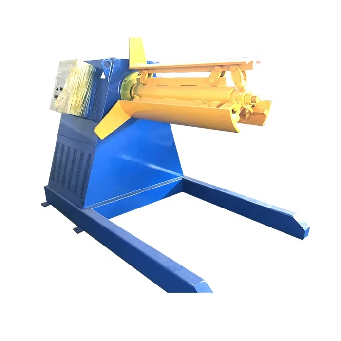 5 ton automatic steel roof panel coil hydraulic decoiler machine
